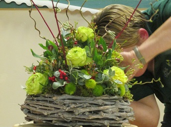 A floristry demo