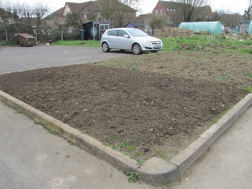 Plot cleared in March