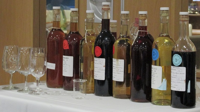 A closer look at the wines for tasting